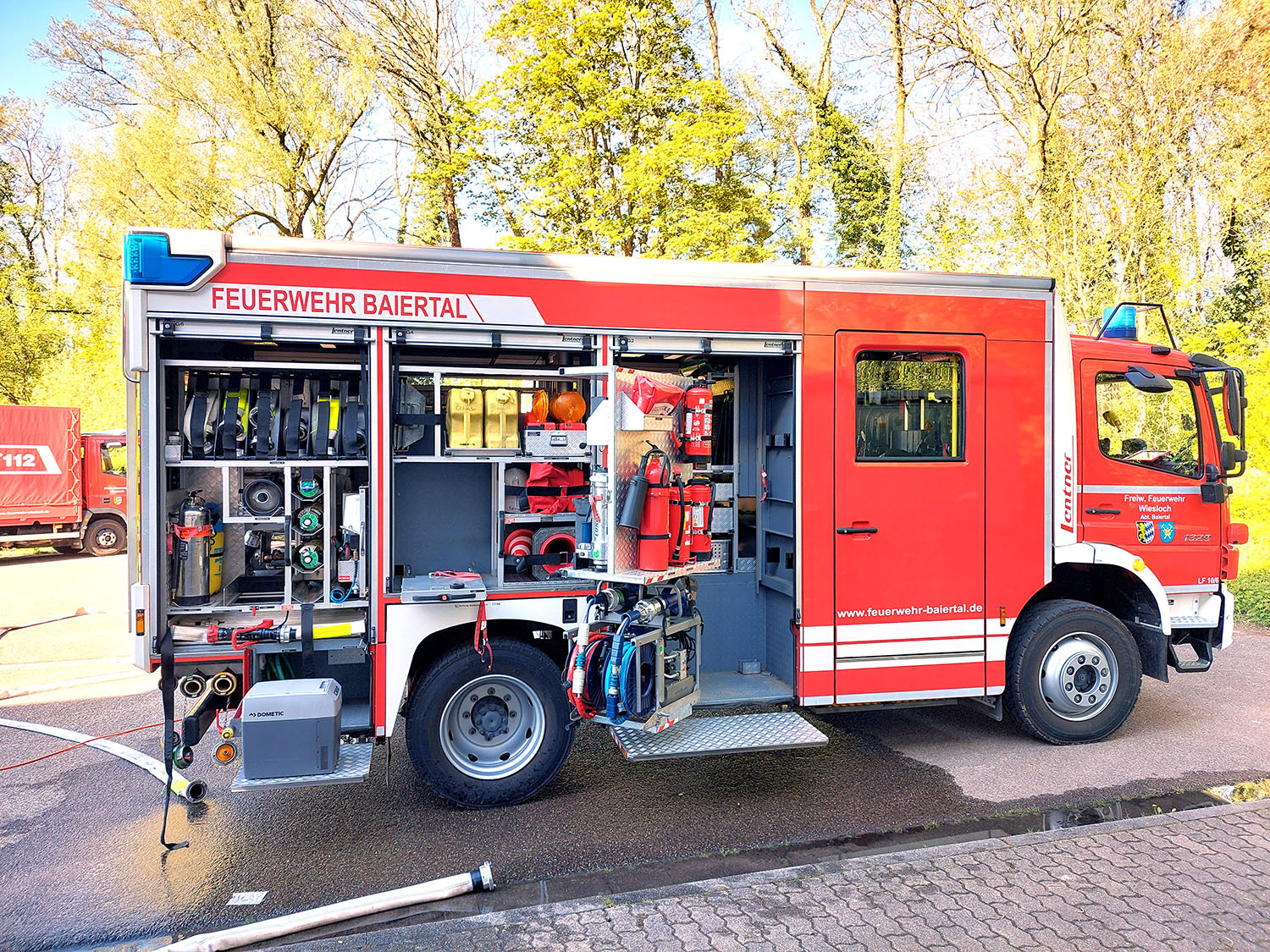 Zwei Einsatzfahrzeuge kamen zu Engelmann.