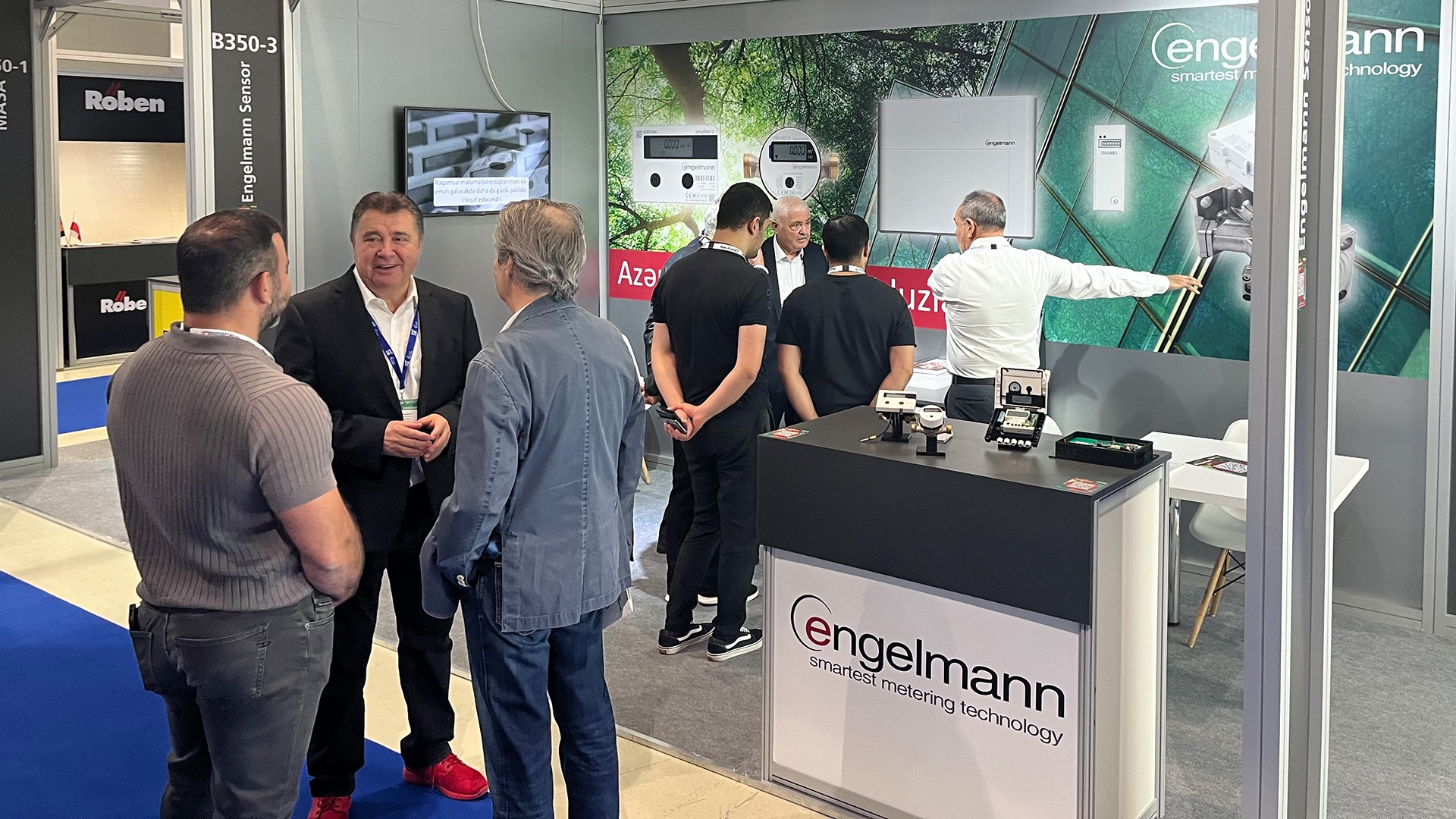At the Engelmann stand in Baku.