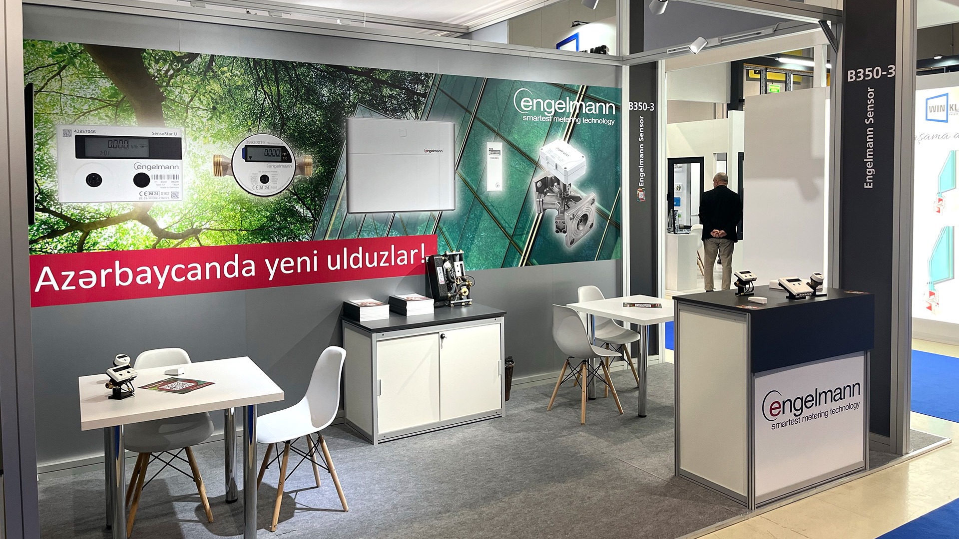 The Engelmann stand at the German joint stand.