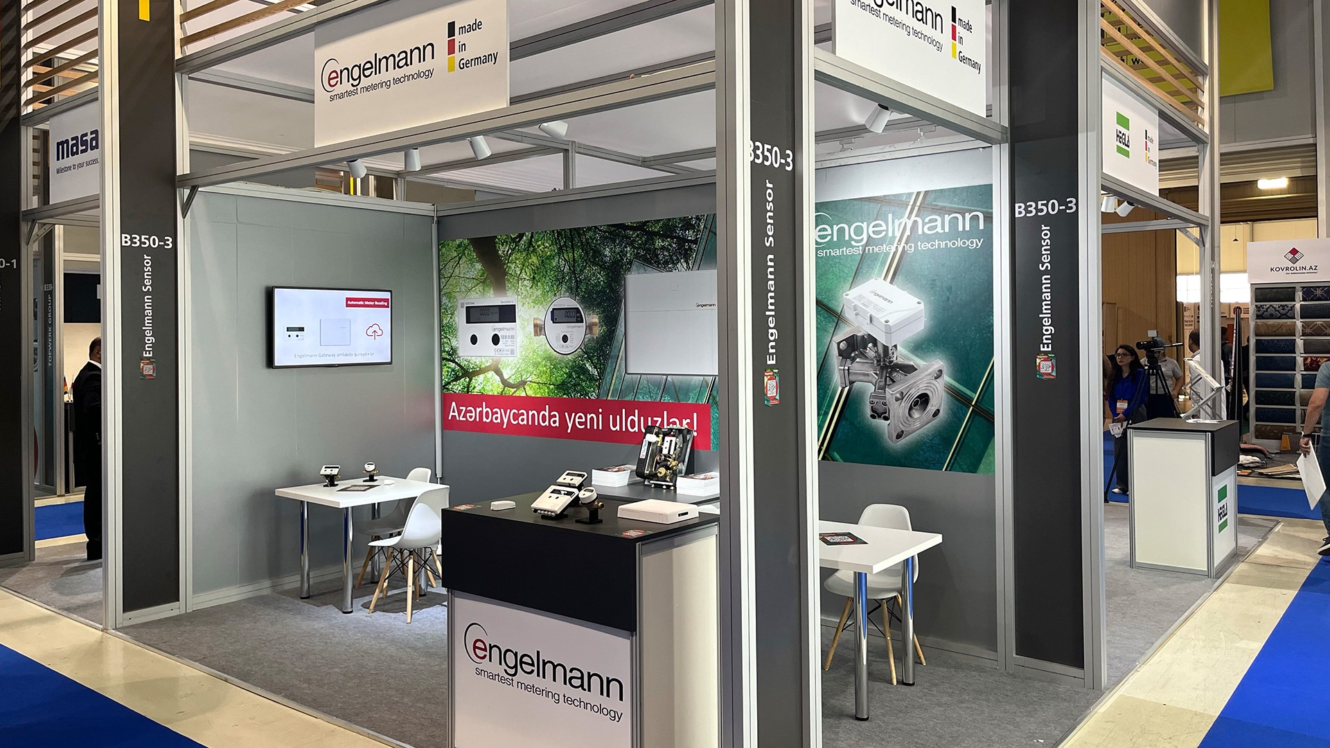We presented ourselves on 12 square meters in Azerbaijan.